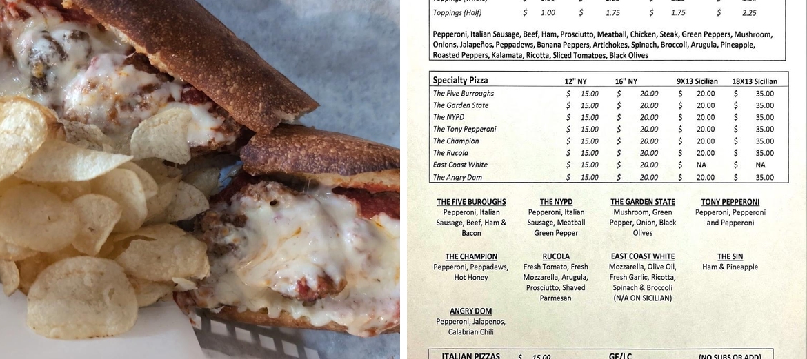 New York Pizza & Deli Menu